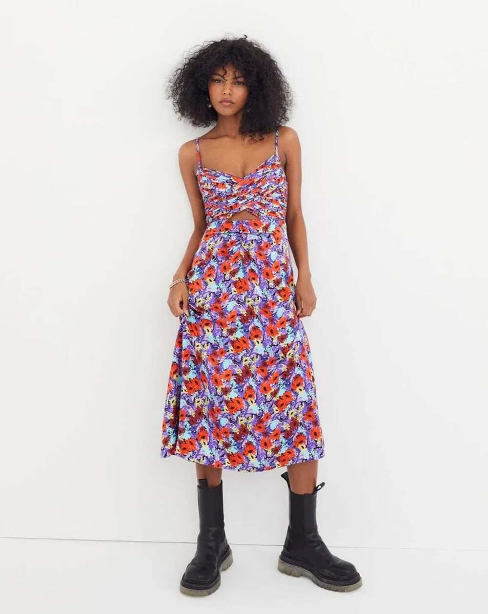 For Love & Lemons Chiara Midi Dress Size NEW